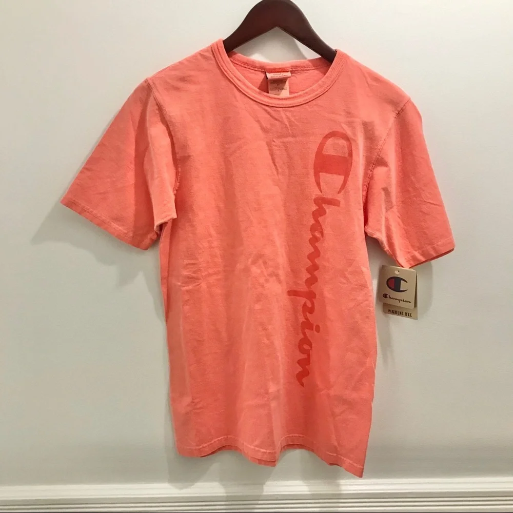 NWT Champion Heritage Script Pigment Dye Tee small